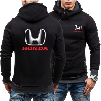 2020 Pomlad Jesen nov Moški pulover s kapuco Avto HONDA Logo Tiskanja Priložnostne Diagonalno zadrgo zgornji del Trenirke Moški, ki so Hoody Oblačila moških A01