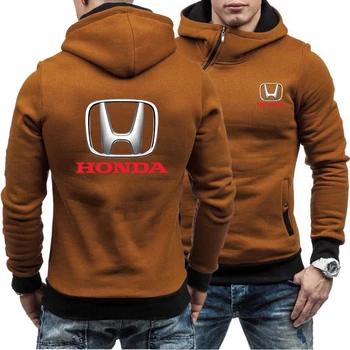 2020 Pomlad Jesen nov Moški pulover s kapuco Avto HONDA Logo Tiskanja Priložnostne Diagonalno zadrgo zgornji del Trenirke Moški, ki so Hoody Oblačila moških A01
