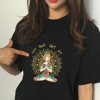 2020 Ženske priložnostne Harajuku modni t-shirt Pustite, Da se Sranje Pojdi tisk svoboden o-vratu kratek rokav poletje dom novo Tee Majica