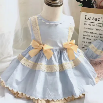 2020new Poletje španski Dekleta Bombaž Sladko Brezrokavnik Obleka Baby Dekleta Oblačenja 2pcs Nastavite Malčka Dekle Obleko Baby Dekleta Kakovosti Oblačila, ki