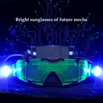 2021 LED Svetlobna Očala sveti Vizir Očala Tehnologije Žareče Očala Za Bar KTV Rojstnodnevne zabave Utripa Očala
