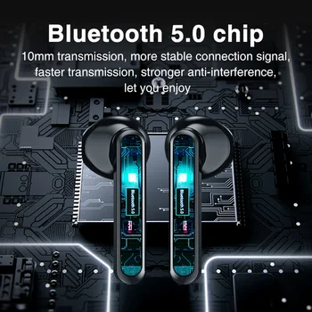 2021 novo brezžično šport 5.0 Bluetooth slušalke 6D stereo z mikrofonom touch kontrole pk zraka 12 20 pro max