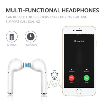 2021 novo i7s Tws Brezžične Slušalke Bluetooth Slušalke Čepkov za Prostoročno uporabo v uho Športne Slušalke s pk zraka 12 20 pro max