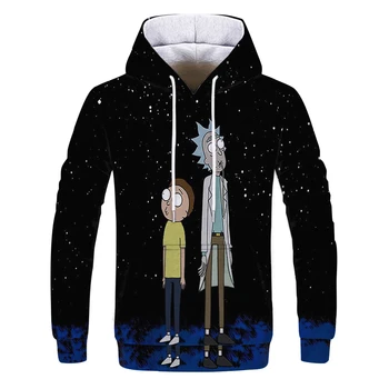 2021 Padec Moda Vesolje Nebo Moški pulover s kapuco 3D Printing Ink Nevtralno Priložnostne Hooded Tanek Pulover Evropske Velikosti XXS-4XL