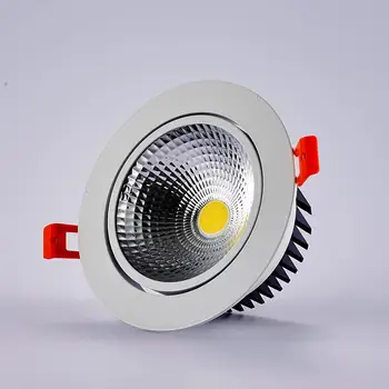 20pcs Super Svetla Zatemniti Led downlight svetlobe COB Strop Spot Luč 5w 7w 9W 12w LED vgradne stropne Luči Razsvetljave v Zaprtih prostorih