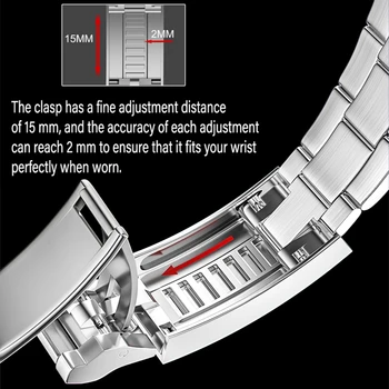 22 mm Kovinski Trak Za Samsung Galaxy Watch 46mm Prestavi s3 Mejo Za Huawei Watch GT 2 2e Čast Magic Straže 2 Trak Dodatki