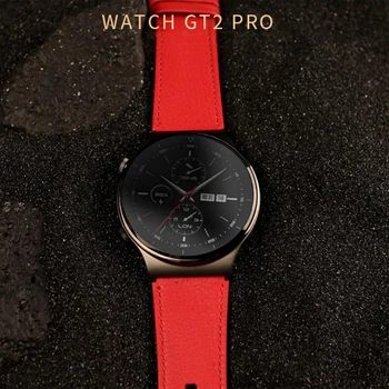 22 mm Pravega usnja Trak Smartwatch Nadomestni Del manžeta Watchband Za Huawei Watch GT2 Pro Smart Manšeta Dodatki