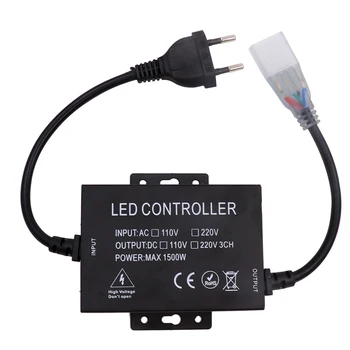 220V LED RGB Krmilnik 1500W 10 mm PCB Poln na Dotik RGB Nadzor z 4Pin Priključek EU Plug