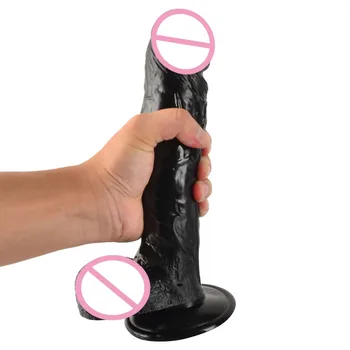24*4.8 cm velik sesalni realističen dildo umetni penis dick mehko dildos za ženske odrasle erotična velik dildo sex igrače za ženske