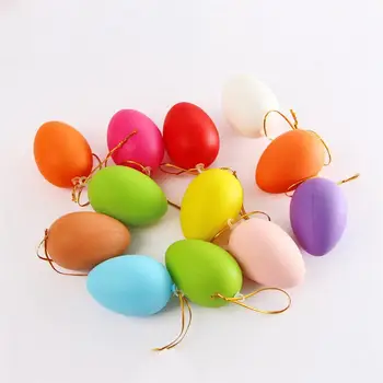 24pcs Grafiti Velikonočna Jajca Umetna Jajca Dekor DIY Pisane DIY Barvanje Velikonočnih Jajc Ornament Vrtec Obrti (Naključno Barvo)
