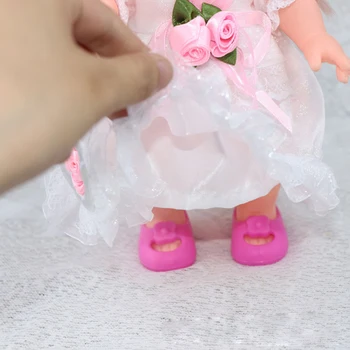 25 cm Mellchan Baby Doll Oblačila Dodatki, Nova Srčkan Poročno Obleko Nastavite Obleko Obleko Otroci Igrače Darilo
