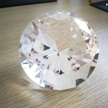 25 mm-50 mm 1 Kos Stekla Kristalno Diamanti obtežilnik za papir, Dekorativni Gladko Kristalno Za Poročno Dekoracijo Mize