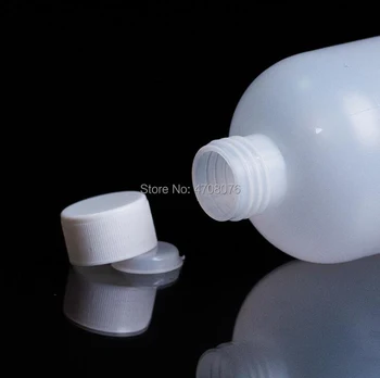 250 ml 5pcs/paket Jasno, Plastični Cilinder Oblikovan Kemičnih Shranjevanje Reagenta Steklenico z lestvico Plastičnih vzorec vialah z navojnim pokrovom