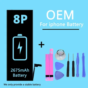2675 mAh OEM Baterija, ki se Uporablja za iPhone 8P 8puls Litijeve Baterije 0 Cikel + Baterije Odstranitev Orodje