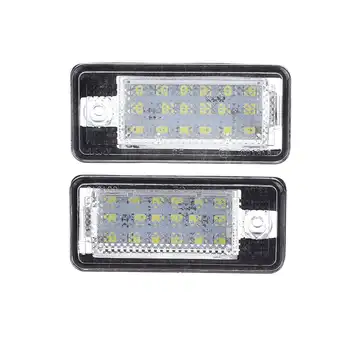 2pc LED Številka Licence Ploščo Luči luči Za Audi A3 S3 A4 S4 B6 B7 A6 C6 S6 A8 S8 RS4 RS6 V7 8E0807430A