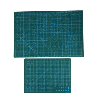 2Pcs A3/A4 PVC Pravokotnik Mreža Rezanje Mat Orodje Double-sided (obojestransko Rezanje Pad Meritev/Imperial za Papir, Kartice Tkanine Obrti (45 cm