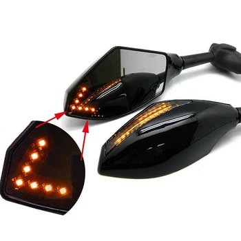 2pcs Clignotants Moto Za Hondo CBR 250 600 900 1000 RR LED Obrnite Signala, Kazalniki Motocikel Rearview Strani Ogledala Retroviseur