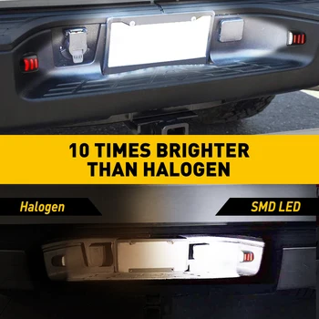2Pcs LED Številko registrske Tablice Svetloba Svetilke Zbora za Chevrolet Plaz Tahoe GMC Sierra Yukon Avto Tablice Luč 12V