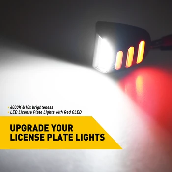 2Pcs LED Številko registrske Tablice Svetloba Svetilke Zbora za Chevrolet Plaz Tahoe GMC Sierra Yukon Avto Tablice Luč 12V