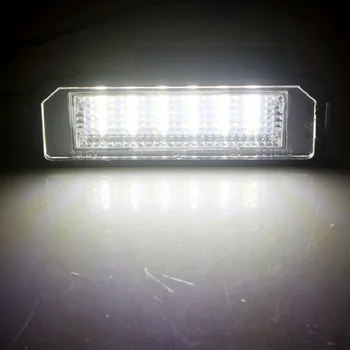 2PCS registrske Tablice Svetloba Svetilke za VW GOLF 4 5 6 7 Polo 9N 6R Passat B6 CC 12V LED Število Avto Rep Ploščo Luči, dodatna Oprema