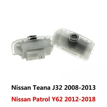 2X LED Avtomobilska Vrata, Luč Duha Projektor Logotip Luči Za Nissan Teana J31 J32 J33 Altima L31 L32 L33 L34 Murano Z50 Z51 Patrol Y62