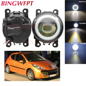 2x velika moč H11 LED Meglo Angel Eye svetlobe s Stekla len 12V Za Peugeot 208 Za Peugeot 207 CC Zamenljivih WD_ 2007-2012