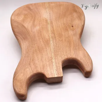 3-4 kose lesa združujejo ST električna kitara telo brez luknjo, okoume lesa kitara sod heavy les nedokončane DIY ST telo