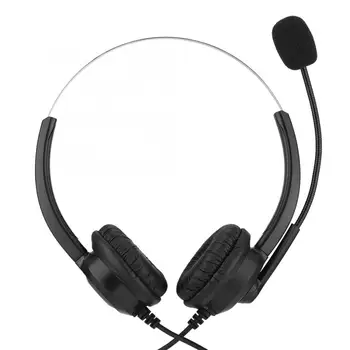 3,5 mm klicni Center Slušalke Brezizgubni Zvočni klicni Center Slušalke 360° Rotacijska Naušniki klicni Center Slušalke z Dvojno 3,5 mm Vtič