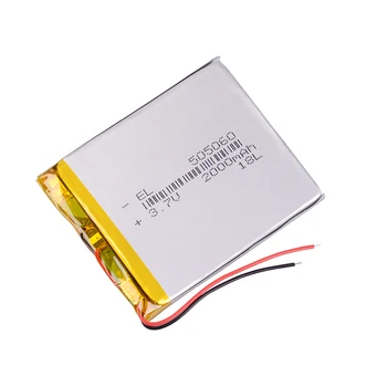 3,7 V litij-polimer baterija GPS navigacija 505060 2000mah Li-Po Polnilne Za e-knjige interfonski Bluetooth zvočnik POS GPS