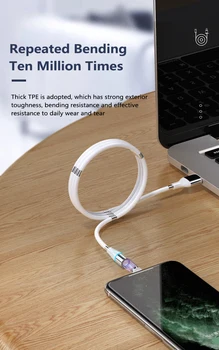 3 v 1 Magnetni Micro USB Kabel Za Samsung Android Mobilni Telefon Tip-c Polnjenje Za iPhone XS XR 8 Magnet Polnilnik Žice Kabel