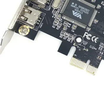 3 Vrata 1394A Širitev Kartico PCI-E 1X na IEEE 1394 DV Video Adapter 1x 4Pin 6Pin 2x Krmilnik za Namizni RAČUNALNIK
