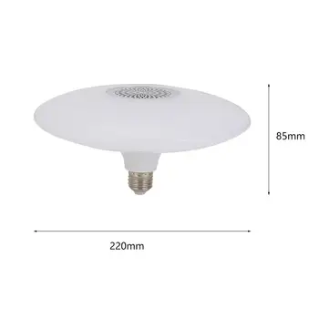 30W RGB Bluetooth Glasbe LED Žarnice Luči Stropne Svetilke RC Pisane Doma Dekor Lučka za Brezžični Led Svetilko z Oddaljenim Controler