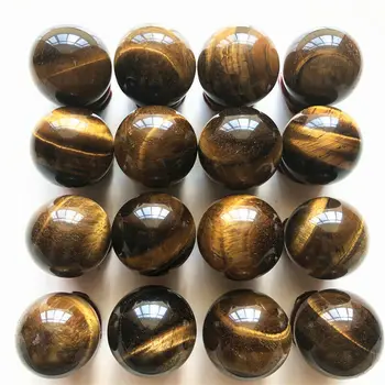 32-38 mm Naravnih Tiger Oči Kamen Področju Quartz Crystal Ball Zdravljenje Dekoracijo Naravnih Kvarčni Kristali 1 Kos