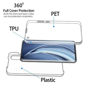 360 Dvojno Celotno Primeru telefon Za Huawei Mate 10 Mate 20 Mate 30 Lite Pro Čast 20 Pro 10 Lite 8X 9X 10i 20i Kritje TPU Primerih Lupini