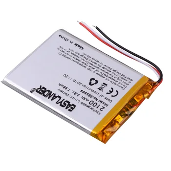 385569 3.8 Proti 2100mAh Polnilna litij Polimer baterija Za GPS DVR Avto snemalnik Telefonskih Explay Indigo E-knjige v Digitalni Izdelki