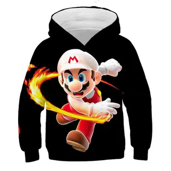 3D Mario noro avanturo igre fantje in dekleta sonic, zabavna Majica oblačila, otroška animacija ulice