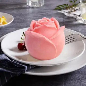 3D Rose Cvetje Silikonsko Plesni Milo Sveča Fondat Jedra, Sladkarije, Čokolada Gumpaste Sladoleda Gline Torta Dekoraterstvo Orodja Spusti Ladje