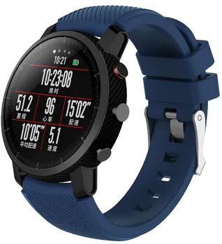 3in1/Paket Watch Trak za Izvirno Xiaomi Huami Amazfit Stratos Band Amazfit 2 Tempo Usnjeni Trak 22 mm Silikonska Zapestnica