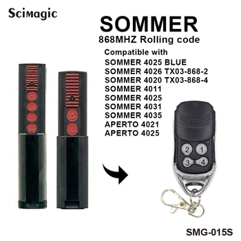 3pcs Za SOMMER 4020 4026 TX03-868-4 Garaža Daljinski upravljalnik 868mhz sommer TX03-8-4 Rolling Code Remotes