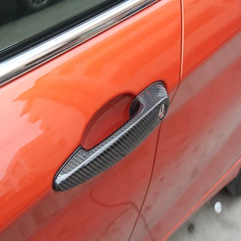 4 kos ogljikovih vlaken Zunanje kljuke doorknob dekoracija dekorativni dodatki 3D nalepke za BMW 3 E90 E92 E93 F30 F35