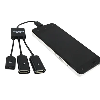 4 v 1 Micro USB OTG Power Multi-Funkcijo Moški-Ženska HUB Polnjenje Host Kabel Adapter za Android Telefon, Tablični računalnik Samsung Galaxy
