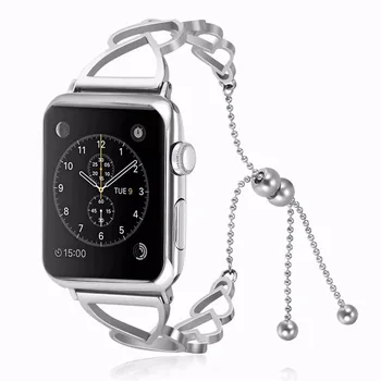 40 mm 44 Ljubezen Slog Watch Trak za Apple Watch 4 Ženske Povezavo Sponke 38 42 Zapestnica Trakov za i-Watch 1 2 3 Kot Dekle Darilo