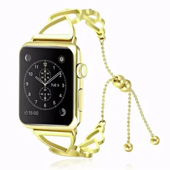 40 mm 44 Ljubezen Slog Watch Trak za Apple Watch 4 Ženske Povezavo Sponke 38 42 Zapestnica Trakov za i-Watch 1 2 3 Kot Dekle Darilo