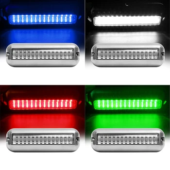 42 LED Podvodna Pontona Krmi Svetlobe 50 W, iz Nerjavnega Jekla Čoln Nepremočljiva Sijalka Bela/Modra/Zelena/Rdeča