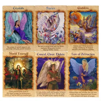 44Pcs Angel Therapy Oracle Karte, Tarot Karte, na Krovu Igre angleški Različici Tarot Za Ženske Družini Stranka Smešno namizne Igre