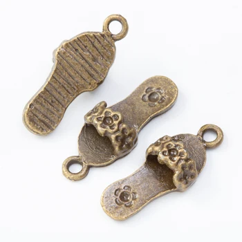 45 kosov retro kovinski cinkove zlitine Čevlji Obesek za DIY ročno izdelan nakit, ogrlico, zaradi česar 8021