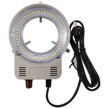 48 LED Industrijska Kamera Mikroskop Vir Svetlobe Obroč Lučka Luč, luč za ostrenje Lučka Nastavljiva Svetlost USB Vmesnik