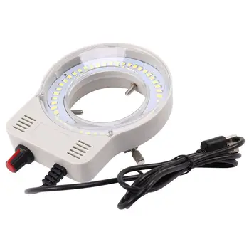 48 LED Industrijska Kamera Mikroskop Vir Svetlobe Obroč Lučka Luč, luč za ostrenje Lučka Nastavljiva Svetlost USB Vmesnik