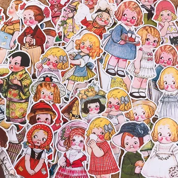 48pcs Srčkan lutka Nalepke Obrti In Scrapbooking nalepke otroci igrače, knjige, Dekorativne nalepke, DIY Tiskovine