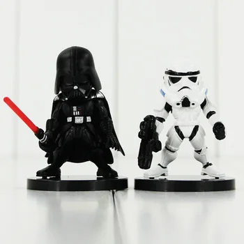 4pcs 5pcs Star Wars Darth Vader Master Yoda R2-D2 Robot Beli Vojaki PVC Številke Model Zbiranja Igrač Super Darilo za otroke